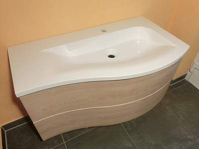 {Waschbecken rund mit unterschrank
62} Burgbad Sinea 1.0 Waschtisch mit Unterschrank 91cm Version rechts ... | {Waschbecken rund mit unterschrank
62}