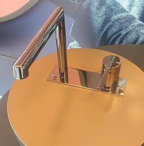 Gessi Ingranaggio Waschtischarmatur 63516 Warm Bronze PVD m. separaten Auslauf, Höhe 253mm; 63516735 