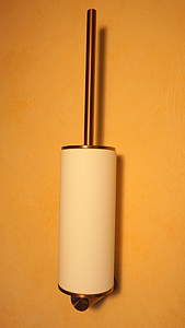 Gessi316 WC-Bürstengarnitur Kupfer Gebürstet PVD/weiß; Toilettenbürste 54719708 
