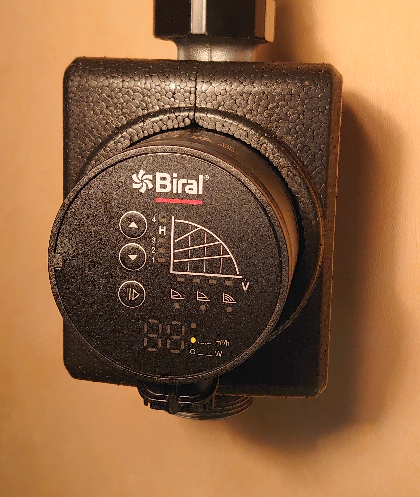 Biral PrimAX 25-3 Umwälzpumpe 130 RED T2, Stromspar-Heizungspumpe 