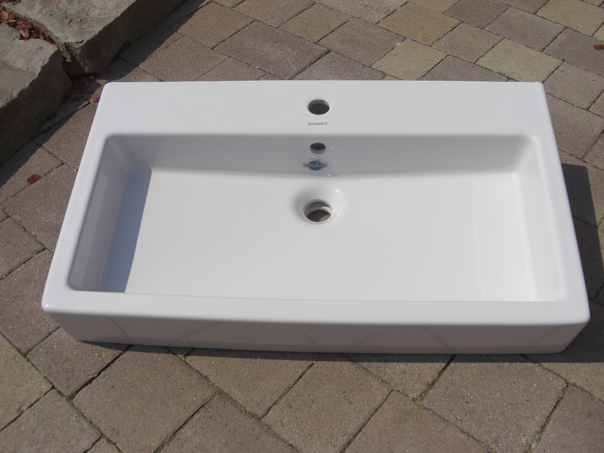 Duravit Vero Waschbecken 120cm, ein Hahnloch, weiß; 0454120000 - Bernd ...