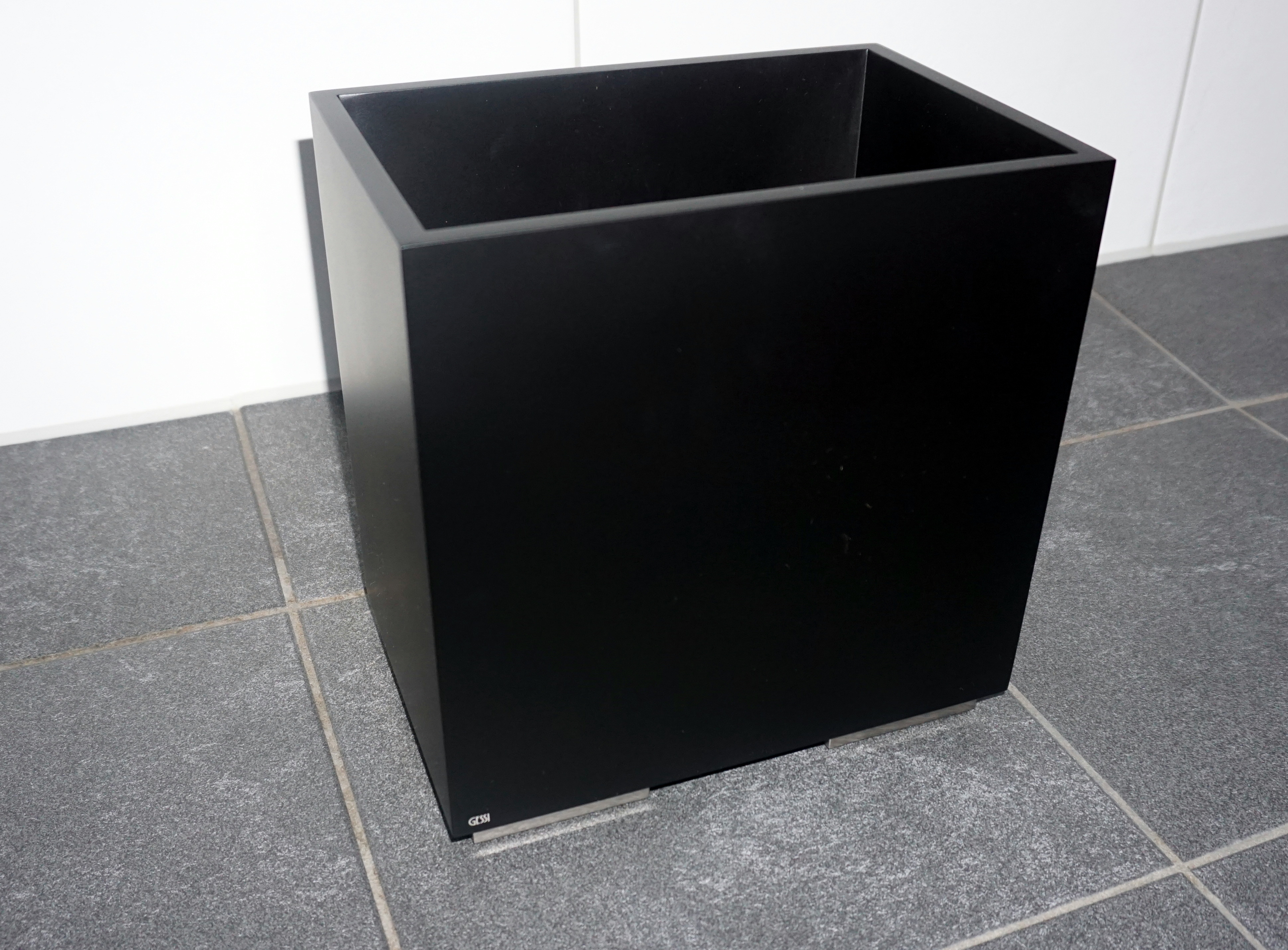 Gessi Rettangolo Abfall-Behälter 20991 schwarz/ Metall Schwarz Gebürstet PVD; 20991707 