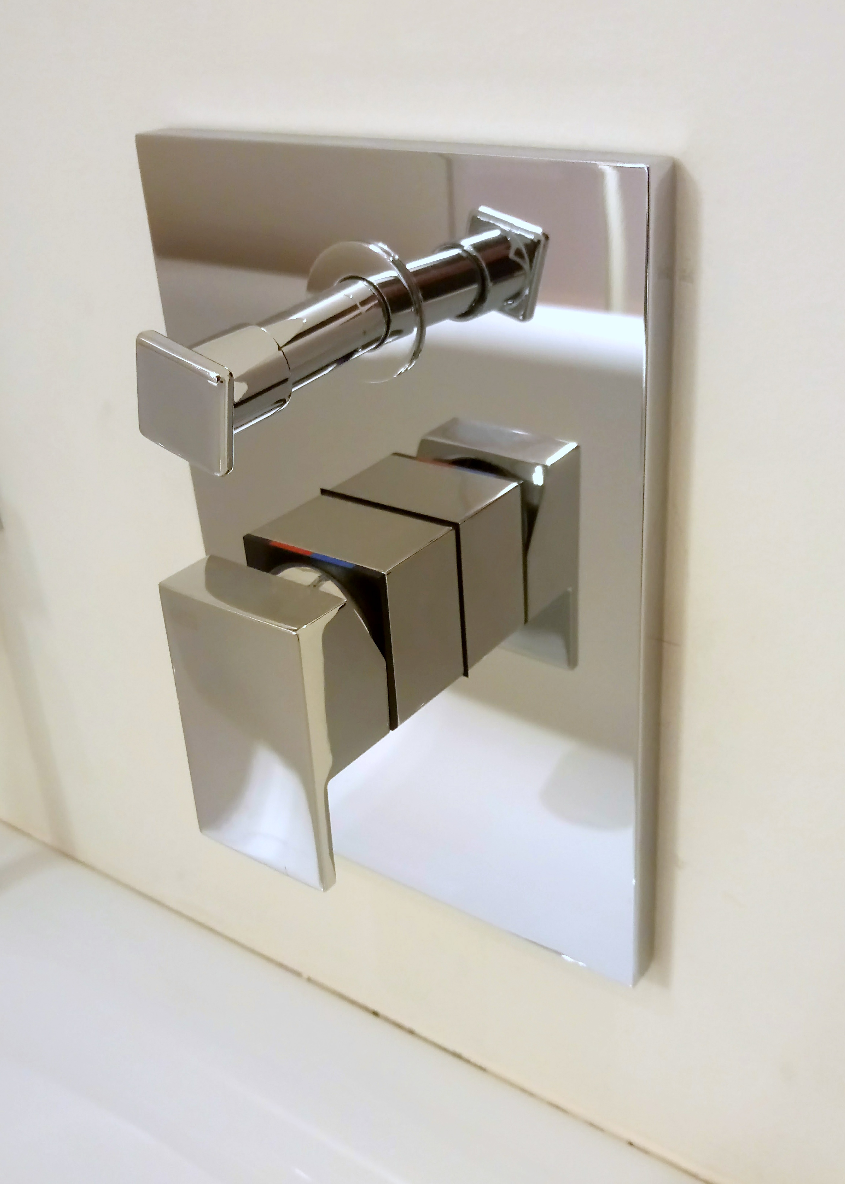 Gessi Rettangolo Handtuchhalter Gessi Rettangolo Fertigmontageset mit Umstellung für UP Mischer Finox Optik