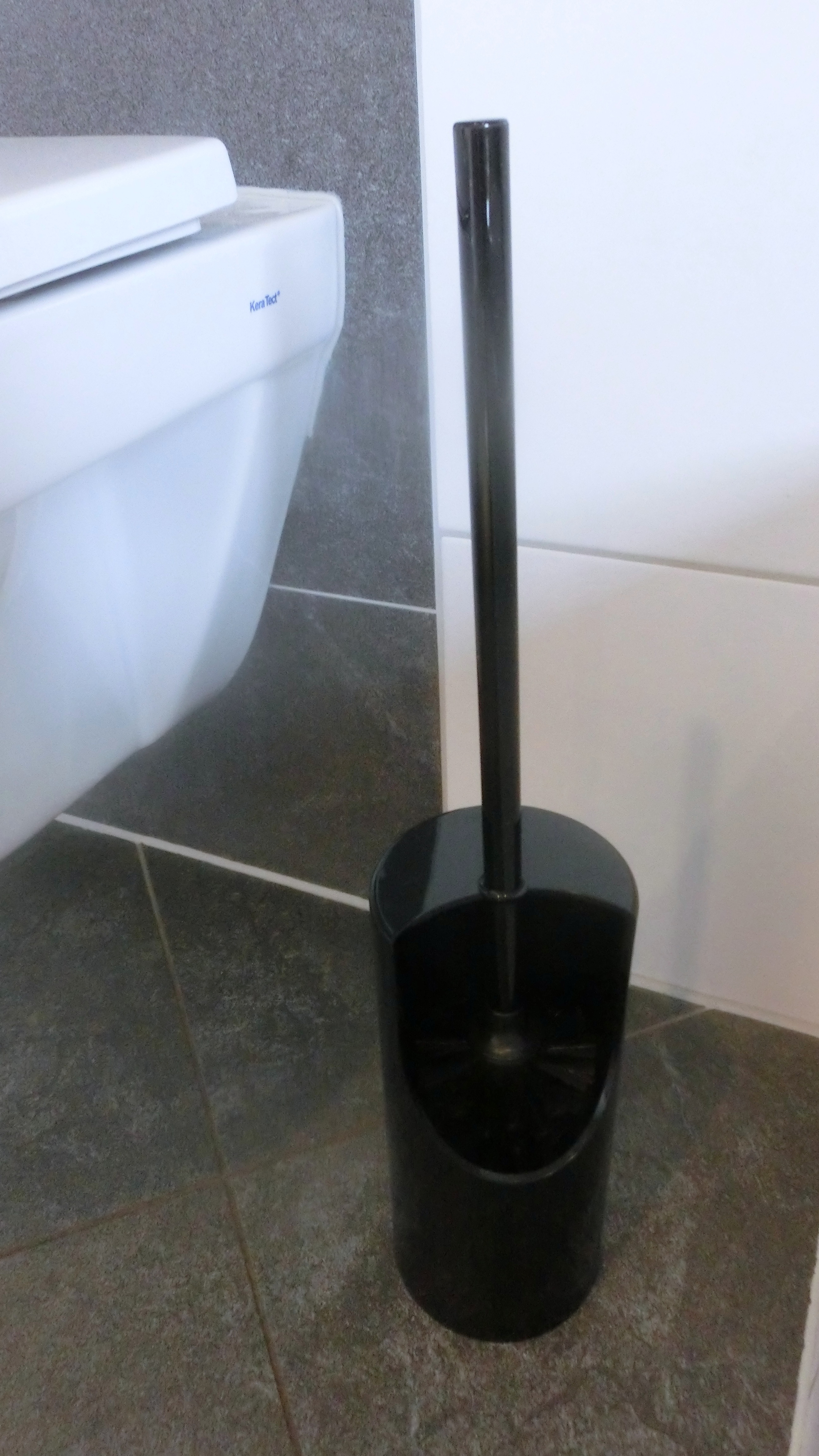 Hewi Serie 477 WC-Bürstengarnitur bodenstehend tiefschwarz; Toilettenbürste 477.20.200-90 