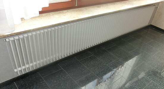 Arbonia Arbotherm Wohnheizkörper, Radiator AT6 einreihig, 264,5x45cm, RAL 9016 verkehrsweiß 