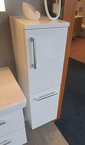 Burgbad Sys30 Halbhochschrank mit Auszug B:30 H:96 T:32cm Weiß Hochglanz, UH3030RF1507 