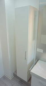 Burgbad Sys30 Hochschrank 1-türig L:30 H:176 T:32cm, links, Weiß Hochglanz (PG3); HS3020LF1507 