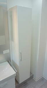 Burgbad Sys30 Hochschrank 1-türig L:30 H:176 T:32cm, rechts, Weiß Hochglanz (PG3); HS3020LF1507 