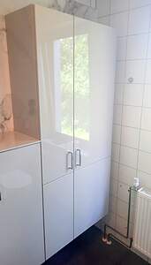 Burgbad Sys30 Hochschrank mit 2-türig L:80 H:176 T:32cm, Veloursgrau Matt; HSII080F6431 