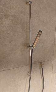 Gessi Dusche316 Brausestangenset 54045 mit Wandanschlußbogen 1/2" Warm Bronze Gebürstet PVD; 54045726 