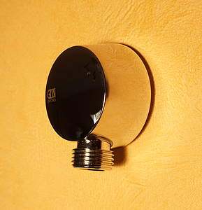 Gessi Emporio Wandanschlußbogen 1/​2" Schwarz Matt; 47269299