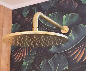 Gessi Habito Kopfbrause 250mm mit Wandarm, chrom; 66148031 
