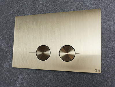 Gessi Inciso Betätigungsplatte Gold PVD für Geberit Omega; 54615246 