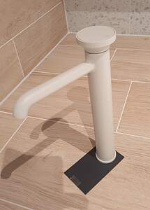 Gessi Origini Waschtischarmatur hohe Version 66003 Agave Matt mit Ablaufgarnitur; Mischbatterie 66003276 