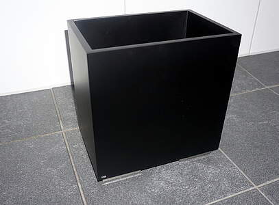 Gessi Rettangolo Abfall-​Behälter 20991 schwarz/ Kupfer Gebürstet PVD; …
