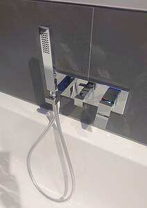 Gessi Rettangolo K Fertigmontagset UP-Wannenmischer Messing PVD; 53141710 