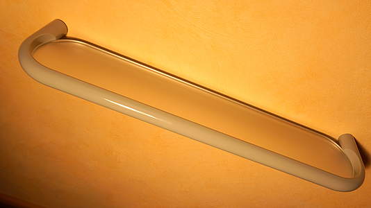 Hewi Serie 477 Ablage 600mm orange mit weißer Glasplatte; 477.​03.​10005 24
