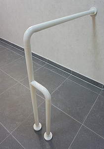 Hewi Serie 801 Boden-Wandstützgriff anthrazitgrau barrierefrei, 801.22.400-92 