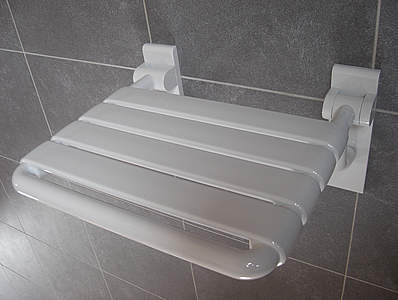 Hewi Serie 801 Klappsitz barrierefrei, Duschsitz 345mm, koralle; Sitzgelegenheit in Dusche 801.51.200-36 