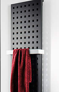 HSK Handtuchhalter 510mm breit, für Designheizkörper Atelier, weiß, 860001