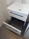 Burgbad Eqio Keramik-Waschtisch & Unterschrank 93cm mit LED, Weiß Hochglanz; SEZA093F2009 