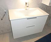 Burgbad Eqio Keramik-Waschtisch & Unterschrank 103cm Grau Hochglanz; SEYQ103F2010 