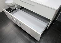 Burgbad Eqio Mineralguss-Waschtisch mit Unterschrank 102cm mit LED, Eiche Dekor Silber; SHCC102F6015 