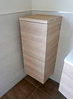 Burgbad Sinea 1.0 Halbhoher Schrank 35x40x93,5cm Anschlag links, Weiß Hochglanz, MHS484EL311 