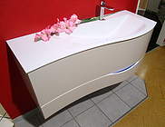 Burgbad Sinea 2.0 Waschtisch mit Waschtischunterschrank 121cm, Nussbaum Dekor Samt; SFFQ121RF2791 