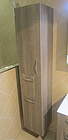 Burgbad Sys30 Hochschrank mit Auszug und Wäschekorb L:​45 H:​176 T:​32cm, …