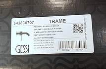 Gessi 316 Trame Fertigmontageset Waschtisch-​Wandarmatur Edelstahl matt …