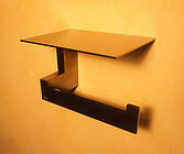 Gessi Rettangolo WC-​Papierrollenhalter 20849 Warm Bronze PVD mit Deckel; …