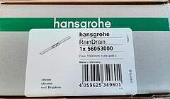 hansgrohe Rain Drain Flex Abdeckung 100cm chrom kürzbar, für Duschrinne; …