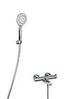 HSK Shower Set Rund, Wannen-​Thermostatarmatur & Brause; 1000109-​R