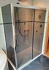 HSK Solida Schiebetür 120cm 2-​teilig, rechts, Grauglas, mit Beschichtung, …