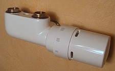 Kermi Design-​Ventilgarnitur weiß, Eckausführung; 118210300009016
